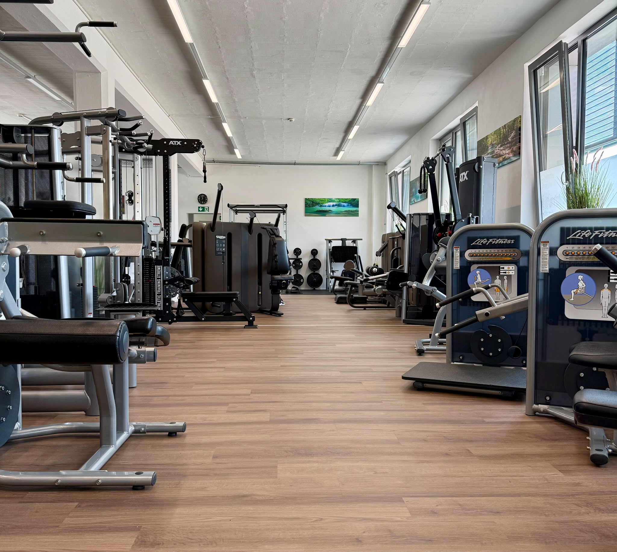 Blick auf die Trainingsfläche